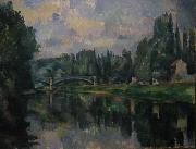 Paul Cezanne Bridge at Cereteil France oil painting artist
